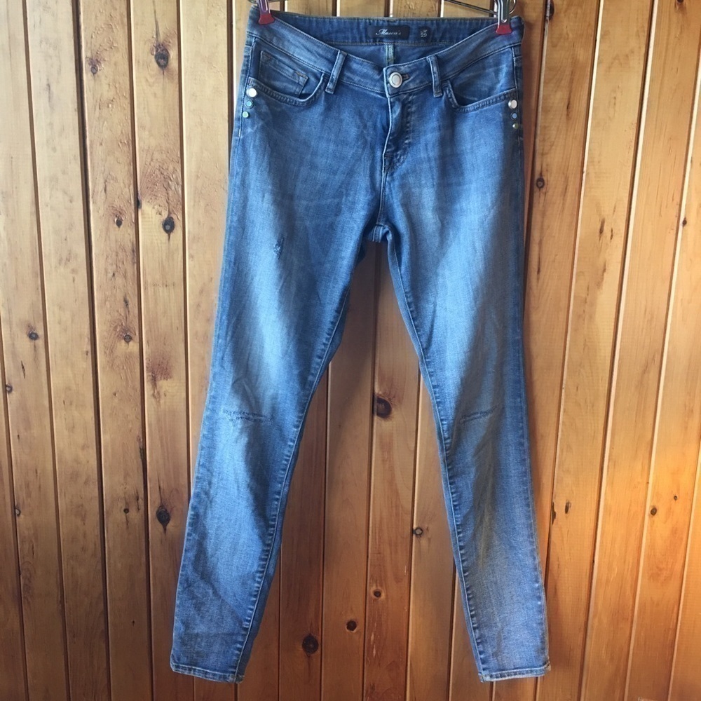 Mason’s Luxury Italian Jeans With Enamel Button